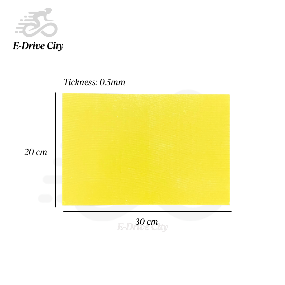 Epoxid-Isolierplatte Batterie 0.5mm  Gelb