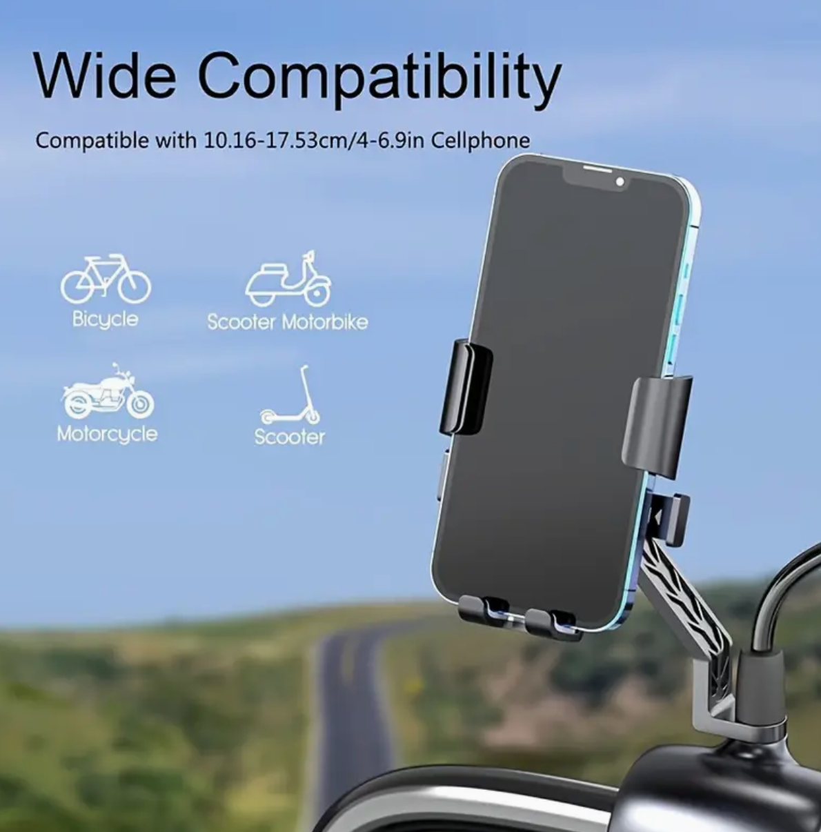 Handyhalterung für E-Scooter, Motorrad & Fahrrad