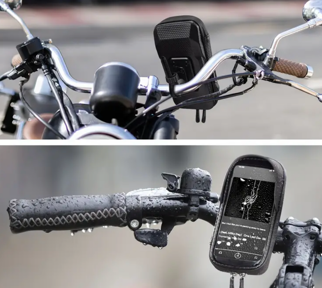Wasserdichte Handyhalterung mit Tasche – Für E-Scooter & Fahrrad
