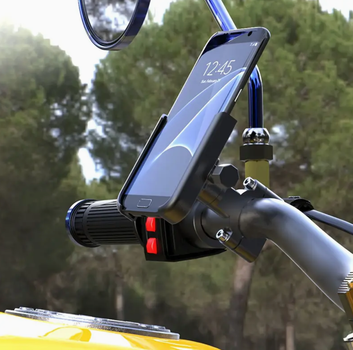 Universelle Handyhalterung für E-Scooter & E-Bike – Aluminium