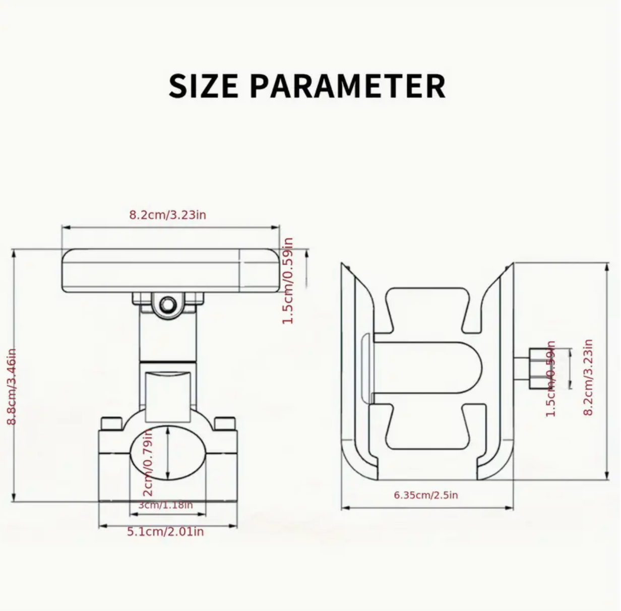 Universelle Handyhalterung für E-Scooter & E-Bike – Aluminium