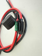 IEC C14 Einbaustecker mit Kabel, Sicherung und Schutzkappe