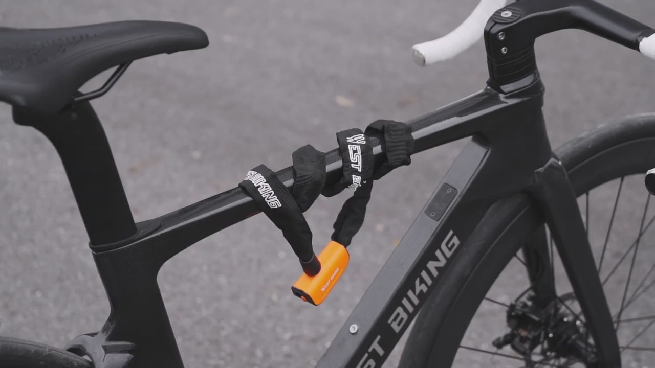 Kettenschloss mit Schlüssel – Für E-Scooter, E-Bike & Fahrrad
